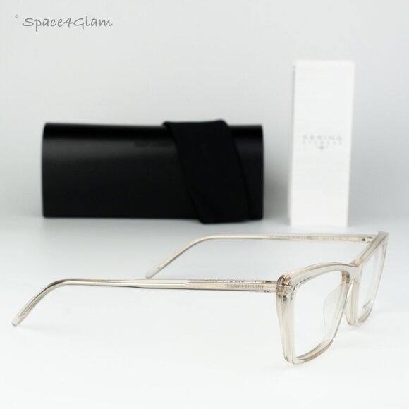 Saint Laurent Women Eyeglasses Beige Cat Eye SL737 MICA THIN OPT 004 BRAND NEW - Picture 1 of 10